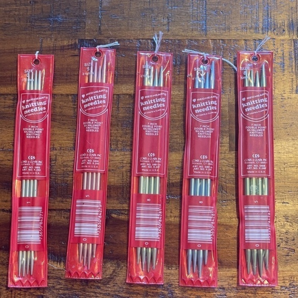 Lot of 5  Knitting Needles Set